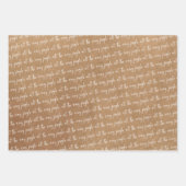 Leuke Kraft sneeuwvlok kerstjingle helemaal Inpakpapier Vel (Voorkant 2)