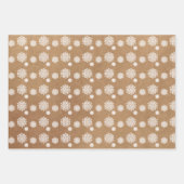 Leuke Kraft sneeuwvlok kerstjingle helemaal Inpakpapier Vel (Voorkant)