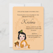 Leuke Krishna kaart voor verjaardag - Krishna kuns (Voorkant)