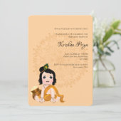 Leuke Krishna kaart voor verjaardag - Krishna kuns (Staand voorkant)