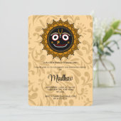 Leuke Krishna kaart voor verjaardag - Krishna kuns (Staand voorkant)