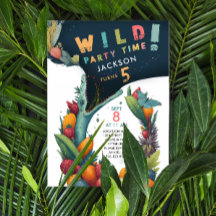 Leuke Krokodil Alligator Dino Tropische Wild Party