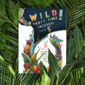 Leuke Krokodil Alligator Dino Tropische Wild Party Kaart