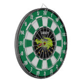 Leuke Krokodil & Gouden Munten op Zwart Groen & Wi Dartbord (Voorkant Links)