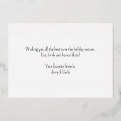 Leuke Krokodil Grappen Rots op met je Krok uit Folie Feestdagenkaart (Achterkant)