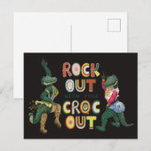 Leuke Krokodil Grappen Rots op met je Krokodil Uit Briefkaart (Voorkant / Achterkant)