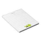 Leuke Krokodil op witte voering Notitieblok (Schuin)