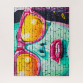 Leuke  kunst puzzel, graffiti puzzel (Verticaal)