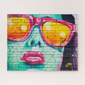 Leuke  kunst puzzel, graffiti puzzel legpuzzel (Horizontaal)