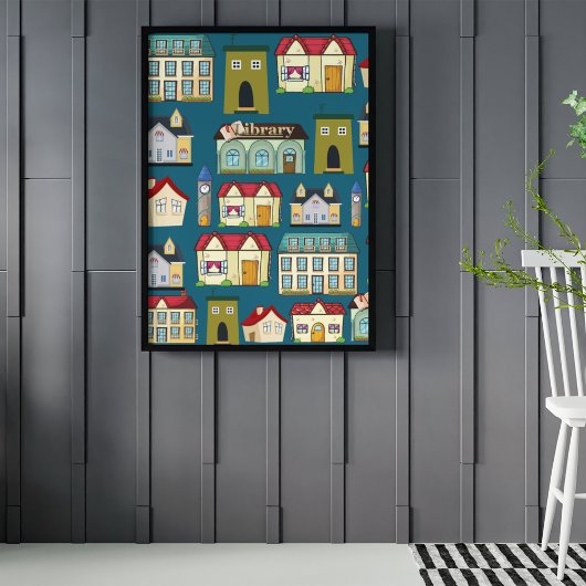 Leuke kunst voor de kinderkamer l School l Marineb Poster