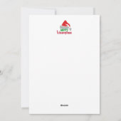 Leuke Kus-op-mijn- kont Grappige Kerstkaart (Achterkant)