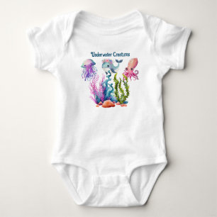 Leuke kwal, baby walvis & octopus romper
