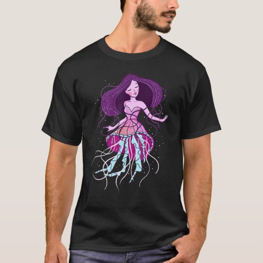 Leuke kwal oceaan liefde aquarium kwal meisjes t-shirt (Voorkant)