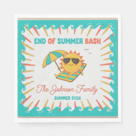 Leuke Laatste Spat Eind van de Zomer Tuin BBQ Papi Servet