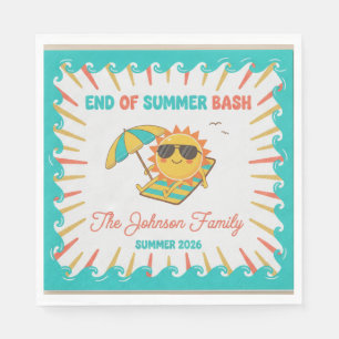 Leuke Laatste Spat Eind van de Zomer Tuin BBQ Papi Servet