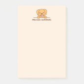 Leuke Lab Retriever Hond Peking boven aangepaste n Post-it® Notes (Voorkant)