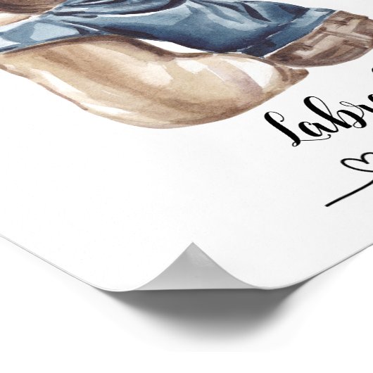 Leuke Labrador Wall Art Poster (Hoek)