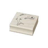 Leuke lachende forel vis rubberstempel (Stempel)