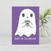 Leuke lachende geest & Japanse thee Kanji Blank Kaart (Staand voorkant)