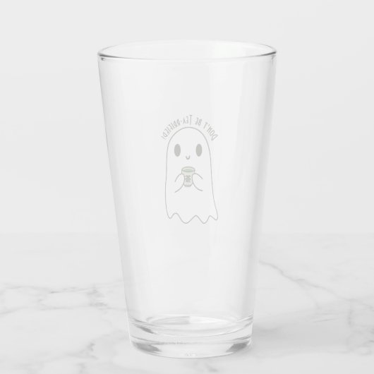 Leuke lachende geest & Japanse thee Kanji Glas (Achterkant)