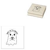 Leuke lachende geest & Japanse thee Kanji Rubberstempel (Gestempeld)