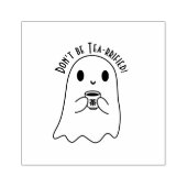 Leuke lachende geest & Japanse thee Kanji Rubberstempel (Afrduk)