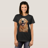 Leuke lachende labrador retriever hond t-shirt (Voorkant volledig)