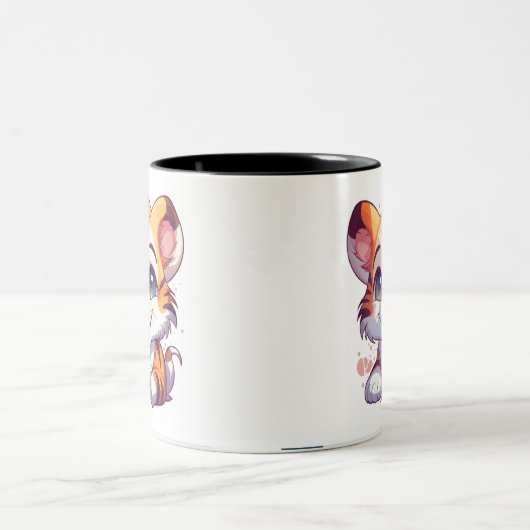 Leuke lachende luipaard Baby op een koffie Mok (Center)