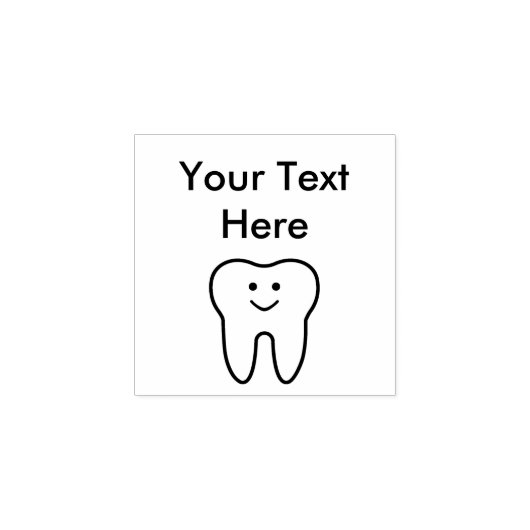 Leuke lachende tand Rubber stempels (Afrduk)