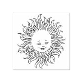 Leuke lachende Zomer Zon Rubber Stamp Rubberstempel (Afrduk)