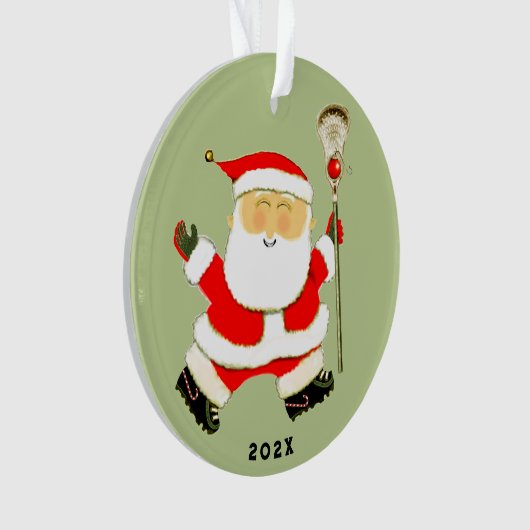 Leuke Lacrosse kerst Ornament (voorkant)