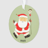 Leuke Lacrosse kerst Ornament (voorkant)