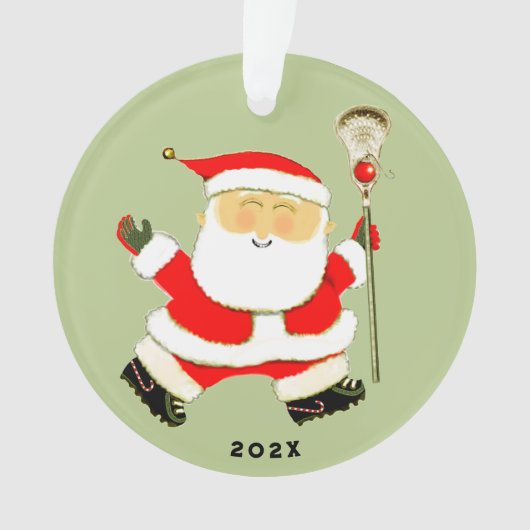 Leuke Lacrosse kerst Ornament (voorkant)