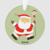 Leuke Lacrosse Kerstmis 2026 Ornament (voorkant)
