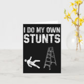 Leuke ladder Herfst geschenk gebroken bot hand kri Kaart (Gele Bloem)