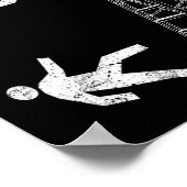 Leuke ladder Herfst geschenk gebroken bot hand kri Poster (Hoek)