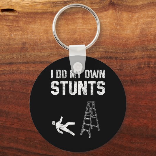 Leuke ladder Herfst geschenk gebroken bot hand kri Sleutelhanger (Voorkant)