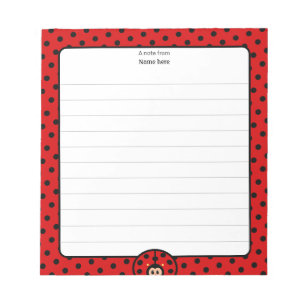 Leuke Lady Bug Lined Notitieblok