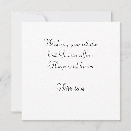 Leuke Lady Bug Verjaardag Flat Kaart (Achterkant)