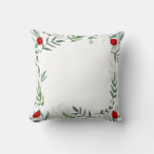 Leuke Lady Bugs en Plant Bladeren Kussen (Voorkant)