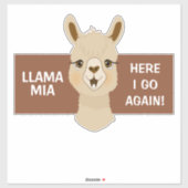Leuke Lama Mia Sticker (Vel)
