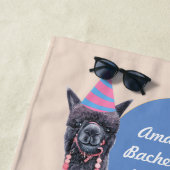 Leuke Lama's en Cocktails Bachelorette Feest Strandlaken (In situ)