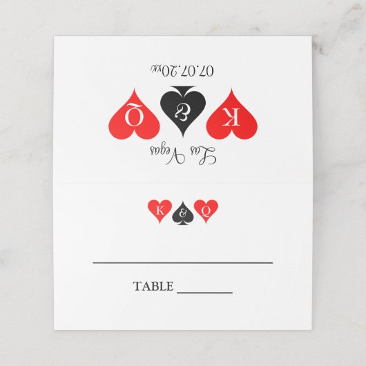 Leuke Las Vegas strip droom trouwplaats kaarten Plaatskaartje (Buitenkant ongevouwen)