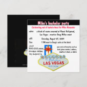 Leuke Las Vegas vrijgezellenfeest Kaart (Voorkant / Achterkant)