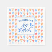 Leuke "Last Splash" Thema Persoonlijke Bachelorett Servet (Voorkant)