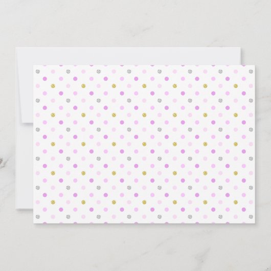 Leuke Lavendel Garland Meisjes Verjaardagsfeestje Kaart (Achterkant)