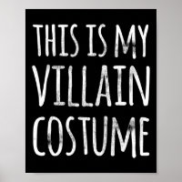 Leuke Lazy Halloween DIT IS MIJN SCHURK KOSTUUM