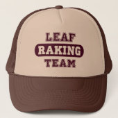 Leuke Leaf Raking Team Trucker Hoed Pet (Voorkant)
