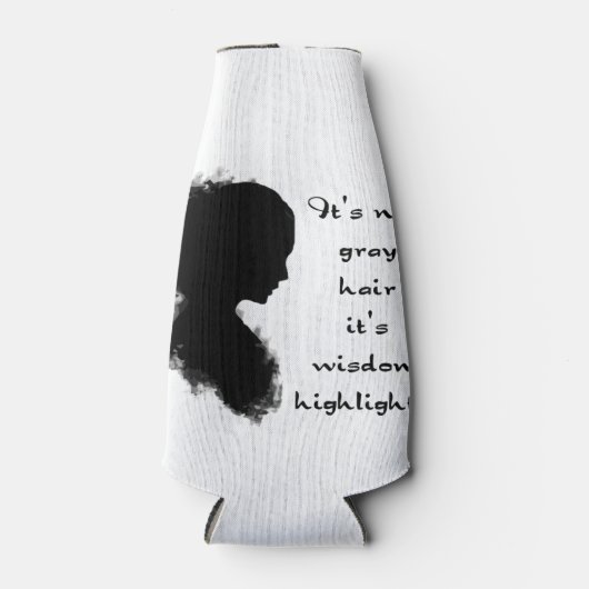 Leuke leeftijd "Over de heuvel" Quote Wijsheid Hoo Flesjeskoeler (Voorkant)