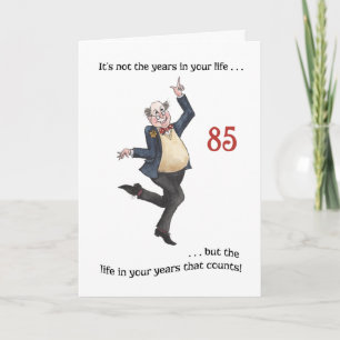 Leuke leeftijdspecifieke 85e verjaardag Kaart voor